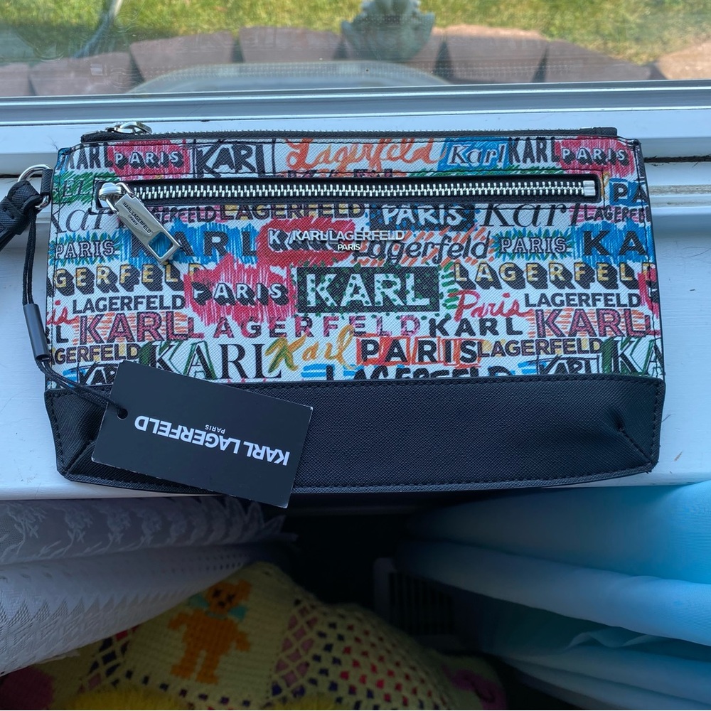 Karl Lagerfeld Colorful Logo makeup bag - Picture 2 of 5